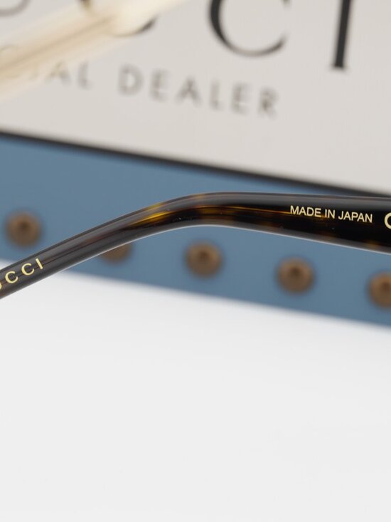 Gucci GG0289O 001 Square Eyeglasses - Black/Gold 51mm main image 8